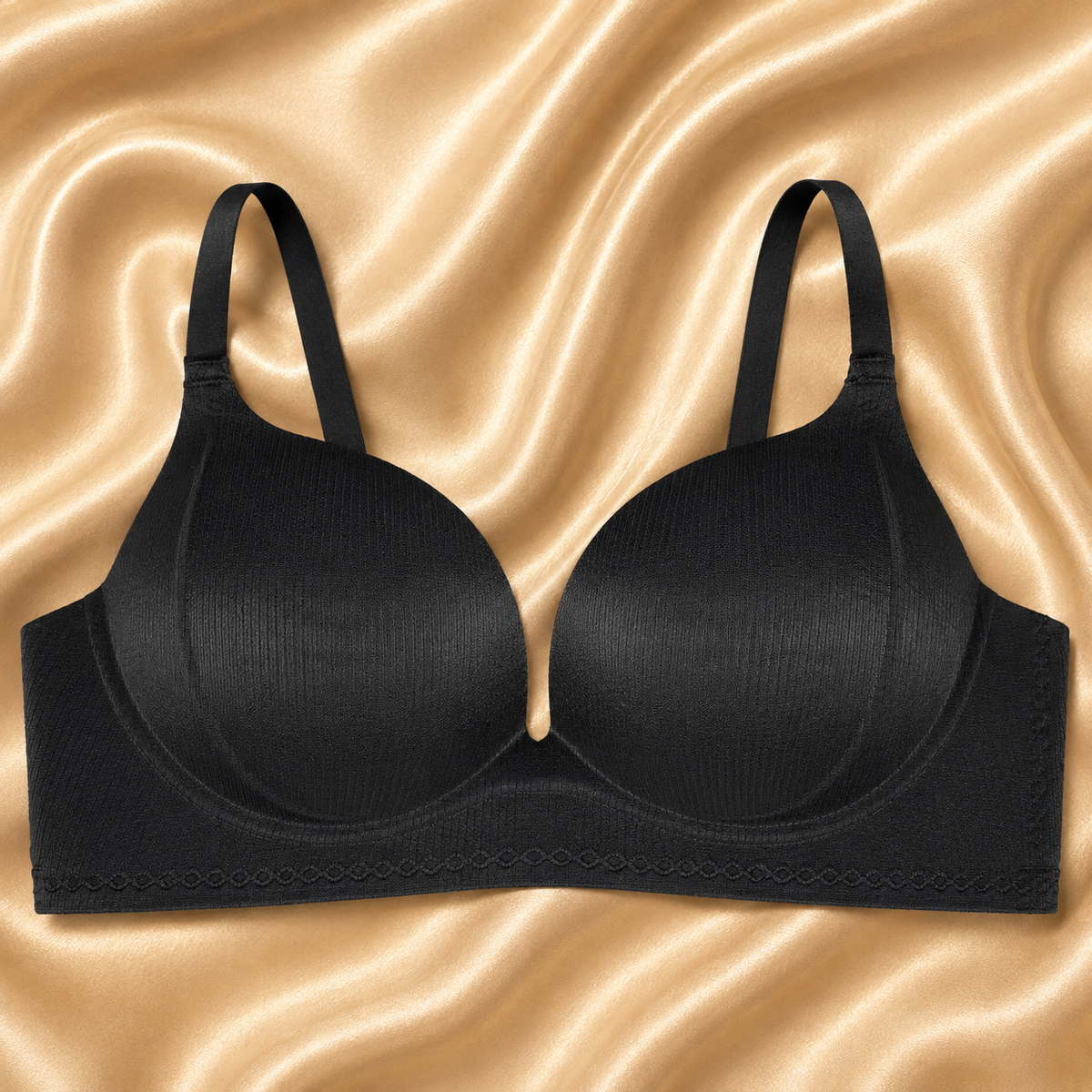 Women’s Seamless Padded Bra – Soft Ribbed Comfort Bra | Everyday Wear - Multi Colors