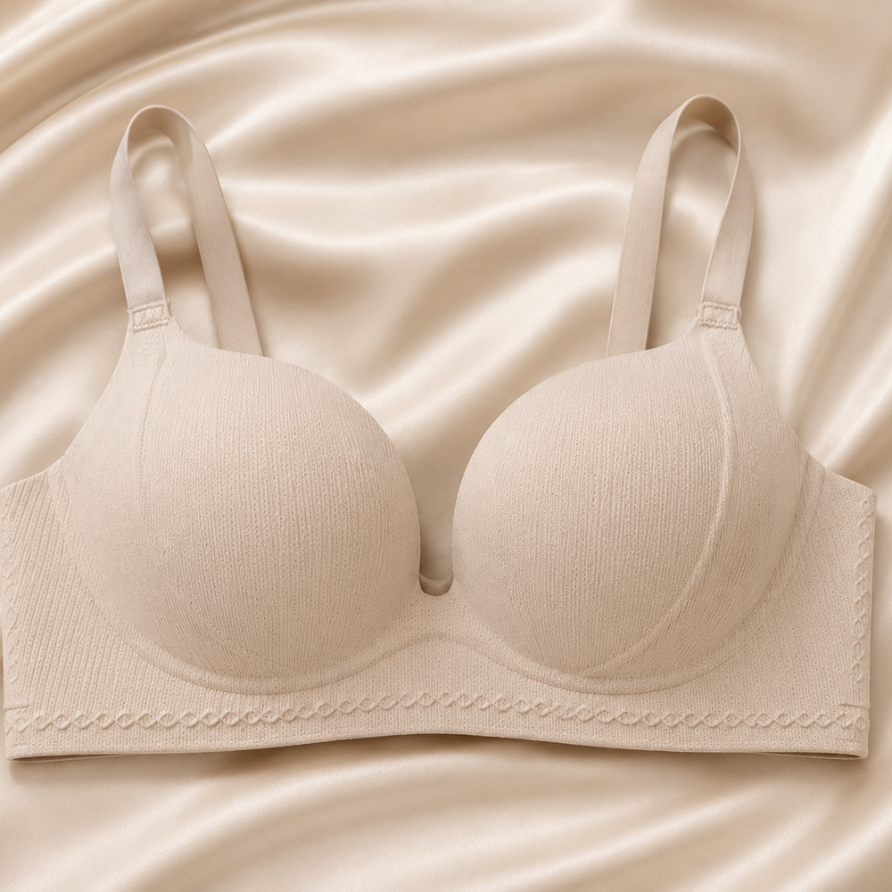Women’s Seamless Padded Bra – Soft Ribbed Comfort Bra | Everyday Wear - Multi Colors