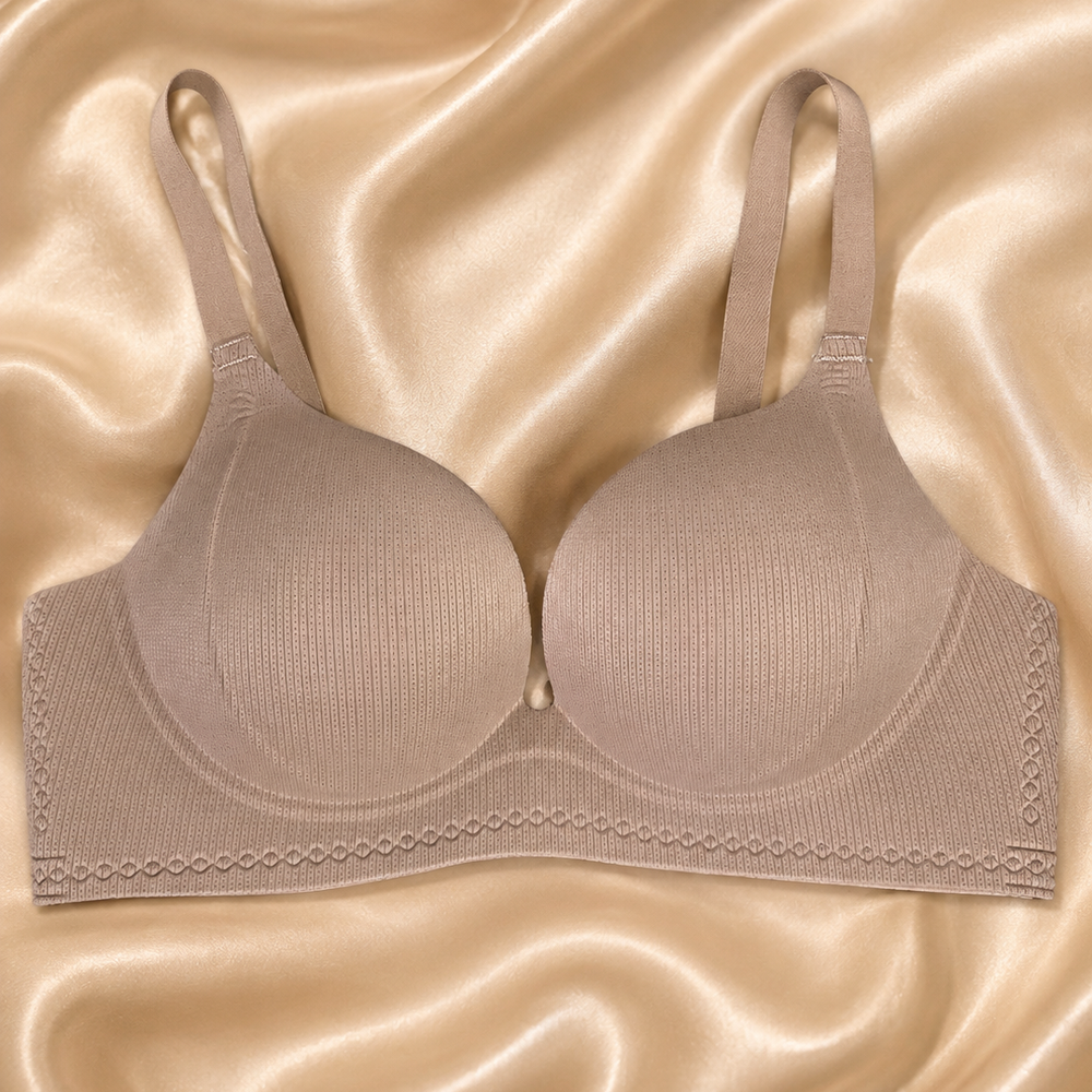 Women’s Seamless Padded Bra – Soft Ribbed Comfort Bra | Everyday Wear - Multi Colors